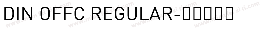 DIN OFFC REGULAR字体转换